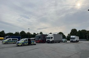 Kreispolizeibehörde Wesel: POL-WES: NRW- Kreis Wesel- Landesweite Kontrollen des gewerblichen Personen- und Güterverkehrs unter Führung der Polizei Düsseldorf- 591 Lkw in ganz NRW kontrolliert