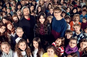 SAT.1: "Diese jungen Stimmen verzaubern Deutschland": Lena Meyer-Landrut, Tim Bendzko und Henning Wehland suchen "The Voice Kids" - ab Freitag in SAT.1 (BILD)