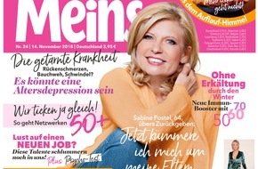 Bauer Media Group, Meins: Schauspielerin Hannelore Hoger in "Meins": Noch mal verlieben, das wäre schön...