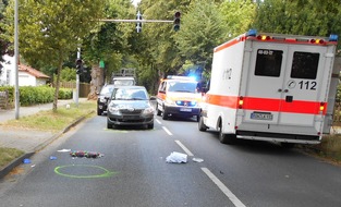 Polizeiinspektion Rotenburg: POL-ROW: ++ Unfallfoto zu der Meldung (8-jähriger Radfahrer bei Unfall schwer verletzt)++