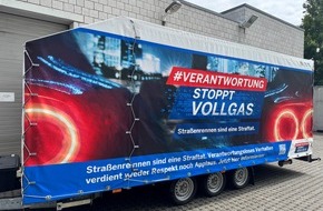 Kreispolizeibehörde Siegen-Wittgenstein: POL-SI: Verantwortung stoppt Vollgas - Polizei führt Kampagne gegen Raser und Poser durch -#polsiwi