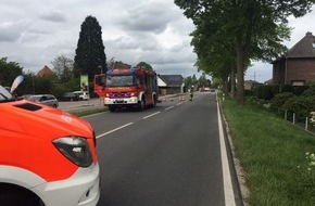 Freiwillige Feuerwehr Bedburg-Hau: FW-KLE: Verkehrsunfall mit drei Verletzten auf der Bundesstraße 57