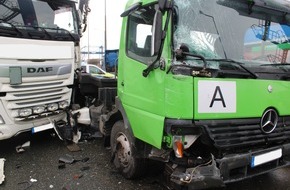 Polizei Duisburg: POL-DU: Friemersheim: Zwei Verletzten bei Lkw-Unfall