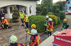 Freiwillige Feuerwehr Stockach: FW Stockach: Person aus Abwasserschacht gerettet