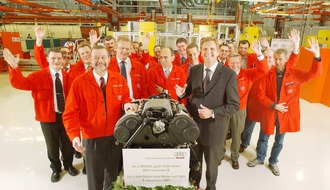 Audi AG: Five million engines from the Audi plant in Hungary / High-tech facility increases international competitiveness