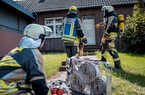 Feuerwehr Hünxe: FW Hünxe: Zimmerbrand in Hünxe