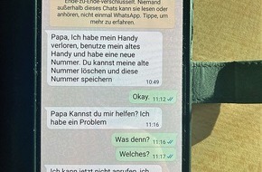 Polizei Mettmann: POL-ME: Senior durch falsche WhatsApp-Nachricht um Bargeld betrogen - Ratingen - 2203030