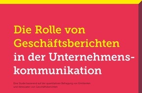 GIRAS/CCR/UZH: Geschäftsbericht bleibt Kommunikationsmittel mit grösster Glaubwürdigkeit - der gedruckte Bericht verliert an Bedeutung