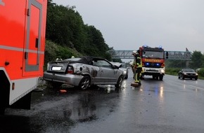 Feuerwehr Gelsenkirchen: FW-GE: Ein Verletzter bei Verkehrsunfall auf der A2 in Gelsenkirchen