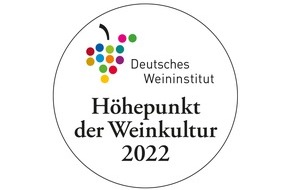 Deutsches Weininstitut GmbH: Neue Höhepunkte der Weinkultur prämiert