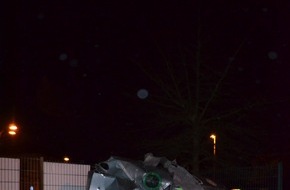 Polizeipräsidium Rostock: POL-HRO: Altglascontainer in Parchim gesprengt