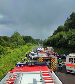 FW Stockach: Zwei Verkehrsunfälle auf der Autobahn