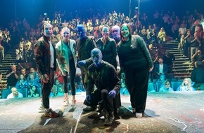 Stage Entertainment GmbH: Die große blaue Partynacht - BLUE MAN GROUP Berlin feiert 20. Geburtstag