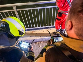 FW-MK: Person in der Ruhr - Einsatz in der Nacht zu Sonntag