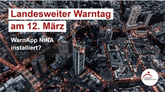 Feuerwehr Frankfurt am Main: FW-F: Landesweiter Warntag am 12. M&auml;rz - auch in Frankfurt
