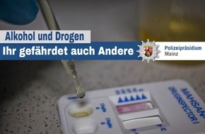 Polizeipräsidium Mainz: POL-PPMZ: Mainz-Lerchenberg - Nach Kokain-Konsum kontrolliert und Widerstand geleistet