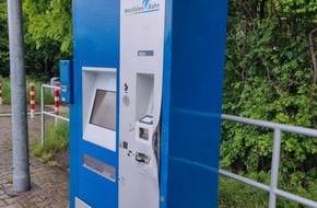 Bundespolizeidirektion Sankt Augustin: BPOL NRW: Fahrkartenautomatenaufbruch im Zentrum Nord / Bundespolizei sucht Zeugen