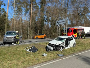 KFV Bodenseekreis: B31: Zwei Verletzte nach Frontalkollision