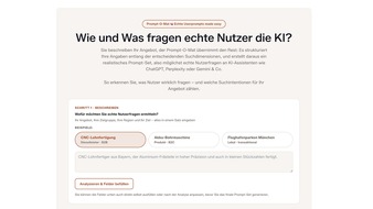 ROCKITdigital GmbH: Prompt-O-Mat: das kostenlose Tool zeigt, wie Kunden KI wirklich fragen / Neues Werkzeug generiert realistische Zero-Shot-Prompts f&uuml;r ChatGPT, Perplexity und Google AI Overviews