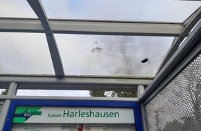 Bundespolizeiinspektion Kassel: BPOL-KS: Vandalismusschaden am Haltepunkt Harleshausen - Bundespolizei sucht Zeugen