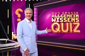SAT.1: Donnerstag bleibt Quiztag in SAT.1. Jörg Pilawa quizzt im Mai in neuen Folgen "Das große Allgemeinwissensquiz"