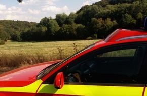 Feuerwehr Herdecke: FW-EN: "Gelber Engel" landete als Notarztzubringer in Kirchende - Feuerwehr sichert ab.