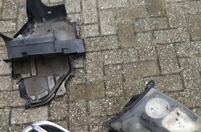 Polizeiinspektion Wilhelmshaven/Friesland: POL-WHV: Illegale Entsorgung von Autoteilen- Hinweise an die Polizei in Bockhorn (mit Bildern)