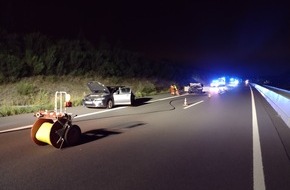 Feuerwehr Heiligenhaus: FW-Heiligenhaus: Zwei Verletzte nach Auffahrunfall auf der A 44 (Meldung 26/2021)