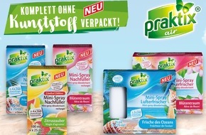 NORMA: NORMA verpackt seine PRAKTIX-Minisprays ganz ohne Kunststoff / Freut die Nase und die Umwelt (FOTO)