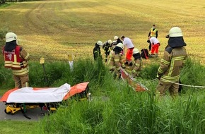 Freiwillige Feuerwehr Osterholz-Scharmbeck: FW Osterholz-Scharm.: Einsatz für schwer gestürzte Person