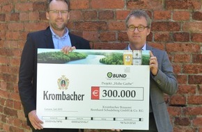 Krombacher Brauerei GmbH & Co.: Die Natur braucht Hilfe: Krombacher spendet weitere 300.000 Euro für einzigartige Auen-Wildnis