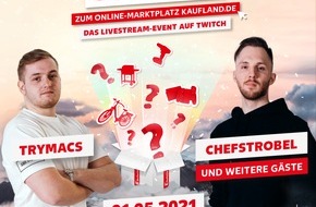 Kaufland: Online-Marktplatz feiert größtes Give-away-Event auf Twitch mit Trymacs und Chefstrobel