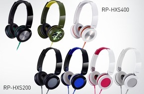 Panasonic Deutschland: Panasonic Street-Kopfhörer: HXS400 und HXS200 / Neue On-Ear Kopfhörer vereinen dynamische Beats und modisches Design (FOTO)