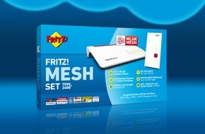 AVM GmbH: Neues FRITZ! Mesh Set 7590+2400 für schnelles Internet und noch mehr WLAN-Power