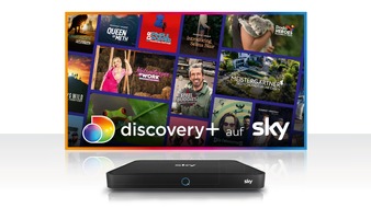 Sky Deutschland: discovery+-App ab 28. Juni auf Sky Q verfügbar: Für Sky Q Kunden zwölf Monate kostenlos