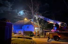 Freiwillige Feuerwehr Kalkar: Feuerwehr Kalkar: Sturmbedingte Einsätze in Kalkar