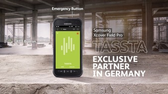 TASSTA GmbH: Hart im Nehmen, zuverlässig im Einsatz: Samsung launcht das Galaxy XCover FieldPro mit TASSTA / Robustes Outdoor-Smartphone ermöglicht missionskritische Kommunikation