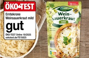 NORMA: NORMA überzeugt in der aktuellen Onlineausagabe ÖKO-TEST mit Sauerkraut der Eigenmarke ERNTE KRONE / Getestet und für "gut" befunden