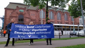 Gesellschaft für bedrohte Völker e.V. (GfbV): BASF-Hauptversammlung: NGOs kritisieren China-Schwärmerei statt Aufarbeitung von Menschenrechtsverletzungen