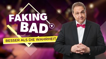 WDR Westdeutscher Rundfunk: „FAKING BAD – Besser als die Wahrheit“ / Neue Comedy-Show von und mit Oliver Kalkofe für die ARD Mediathek und Das Erste
