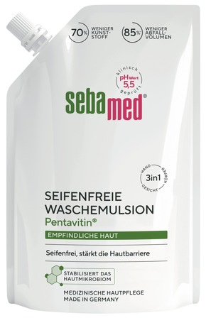 Pressemitteilung: 55 Jahre sebamed Seifenfreie Waschemulsion