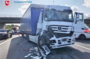 Polizei Braunschweig: POL-BS: Auffahrunfall im Autobahnkreuz sorgt für Verkehrsbehinderungen