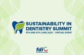 FDI World Dental Federation: Seien Sie bei der virtuellen Konferenz 2025 des Weltzahnärzteverbands FDI dabei, um mehr über nachhaltige Praktiken in der Zahnmedizin zu erfahren und die Umweltauswirkungen des Berufs zu verringern