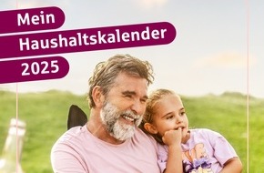 Geld und Haushalt - Beratungsdienst der Sparkassen-Finanzgruppe: Mit dem Haushaltskalender 2025 das Budget steuern / Kostenloses Heft vereint Kalender und Haushaltsbuch