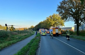 Freiwillige Feuerwehr Werne: FW-WRN: PKW überschlug sich auf der Stockumer Straße