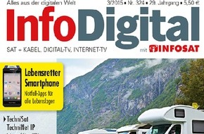 INFOSAT Verlag: InfoDigital - Ausgabe März 2015 im Handel - TV und mehr bei Camping & Co.