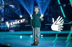 SAT.1: Premiere. SAT.1 zeigt alle #VoiceKids-Folgen mit Deaf Performance und Gebärdensprache auf Joyn