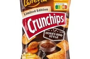 Lorenz Snacks GmbH & Co KG: Presseinformation Lorenz: Crunchips Honey-BBQ-Style: Perfekte Balance aus w&uuml;rzig und s&uuml;&szlig;
