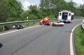 Polizeiinspektion Harburg: POL-WL: Rollerfahrer schwer verletzt.