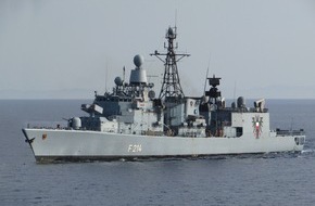 Presse- und Informationszentrum Marine: Fregatte "Lübeck" läuft das letzte Mal in Wilhelmshaven ein